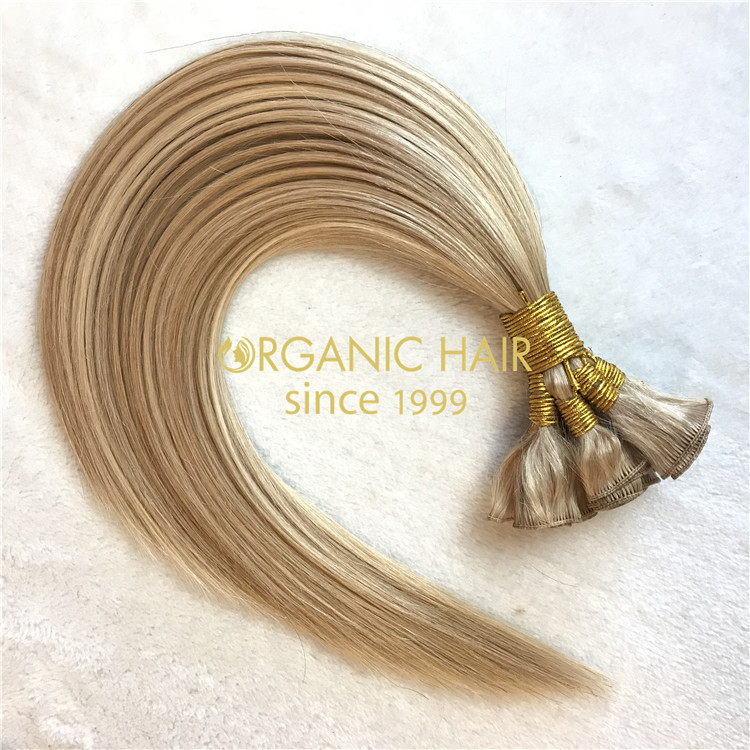 Hair extensions to order--The hand tied weft hair extensions C5